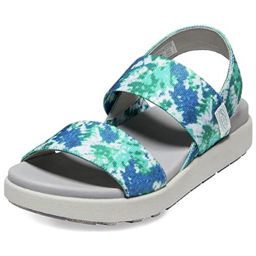 KEEN elle backstrap, sandali con chiusura sul retro donna, grigio (fawn tie dye/star white), 42 eu