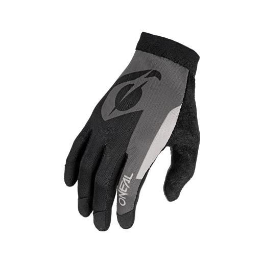 O'NEAL | guanti da bici e motocross | mx mtb dh fr downhill freeride | il nostro guanto più leggero e confortevole, palmo nanofront® | amx glove | adulto | nero grigio | taglia xl