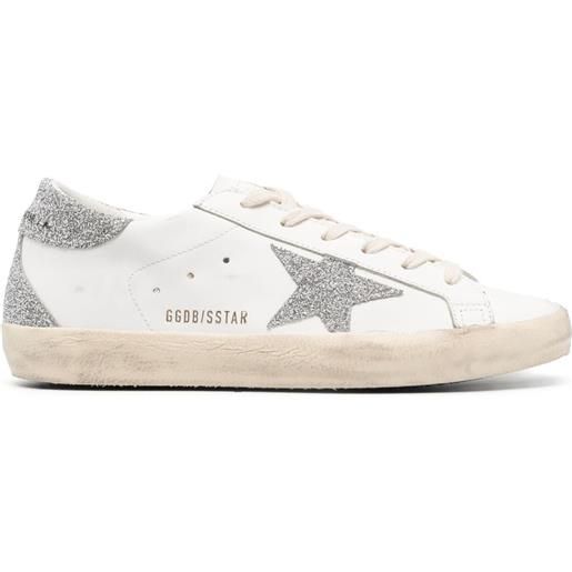 Golden Goose sneakers superstar con paillettes - bianco