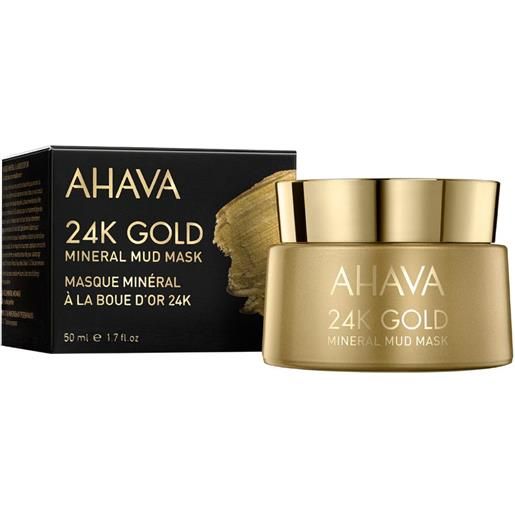 AHAVA Srl maschera di fango minerale d'oro 24k 50ml - trattamento di lusso per la pelle