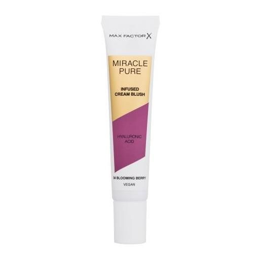 Max Factor miracle pure infused cream blush blush in crema idratante 15 ml tonalità 04 blooming berry