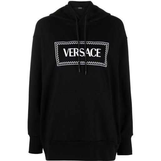 Versace felpa con cappuccio - nero