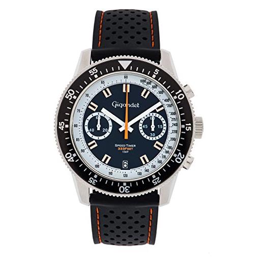 Gigandet speed timer orologio uomo cronografo analogico quartz blu bianco g7-001