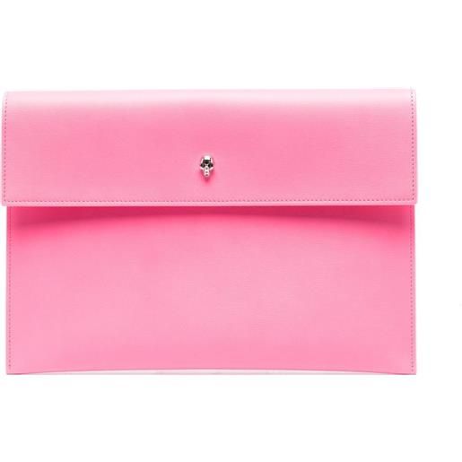 Alexander McQueen clutch con decorazione - rosa