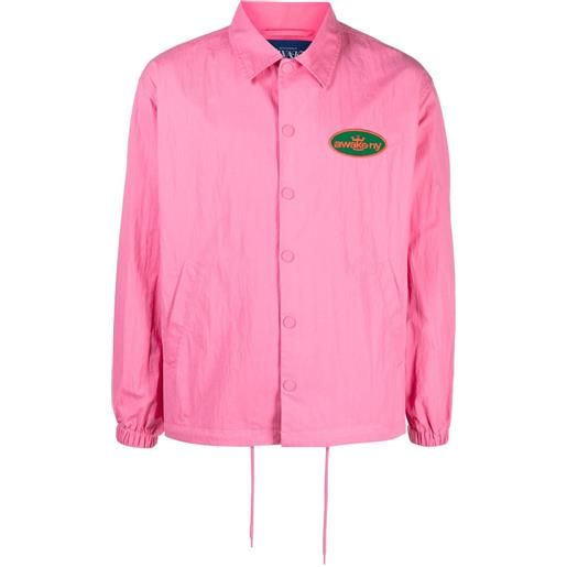 Awake NY giacca-camicia con applicazione - rosa