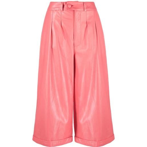 Liska pantaloni crop hose - rosa
