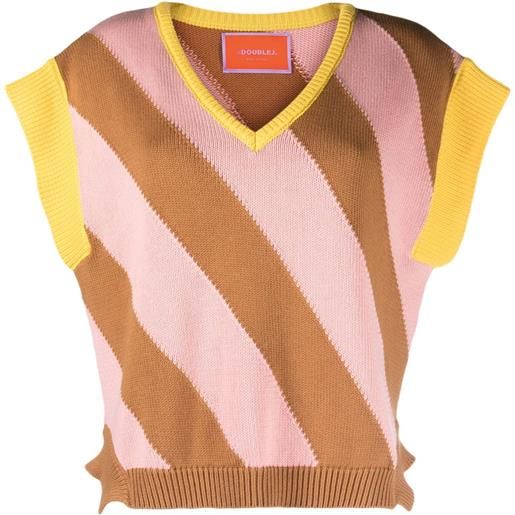 La DoubleJ top veneziana - rosa