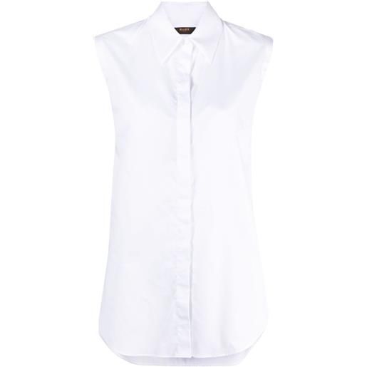 Moorer camicia smanicata - bianco