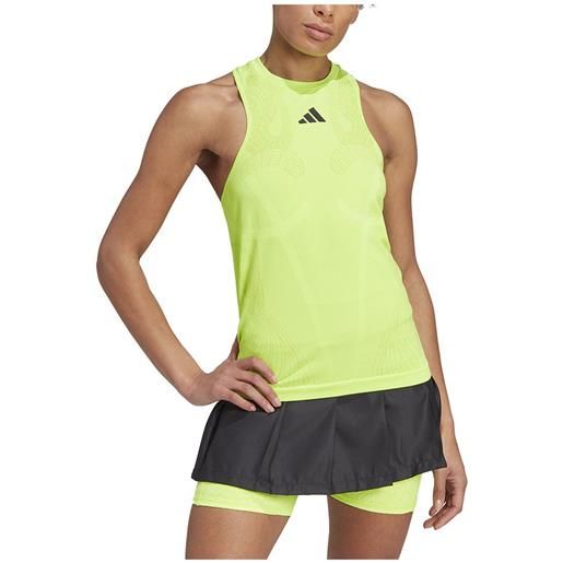 Adidas aeroready pro seamless sleeveless t-shirt giallo xs donna