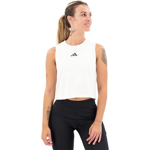 Adidas aeroready pro sleeveless t-shirt bianco xs donna