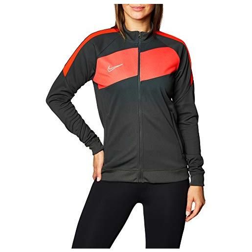 Nike academy pro knit track jacket - giacca sportiva da donna, donna, giacca da tuta, bv6932-068, antracite/cremisi chiaro/bianco, s