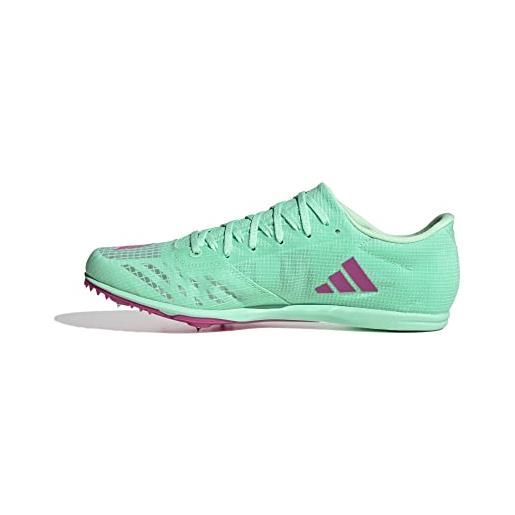 Adidas distancestar, scarpe uomo, verde (pulse mint lucid blue lucid fuchsia), 44 eu