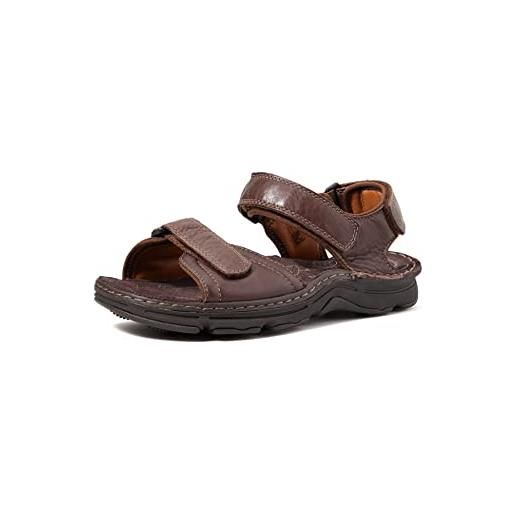 Clarks atl part, sandali con platea uomo, marrone (marrone dark brown lea), 40 eu