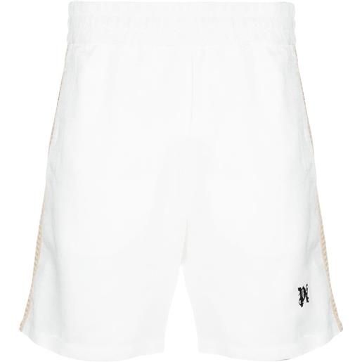 Palm Angels shorts sportivi pa con stampa - bianco