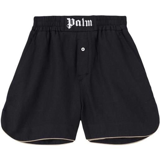 Palm Angels shorts con applicazione - nero