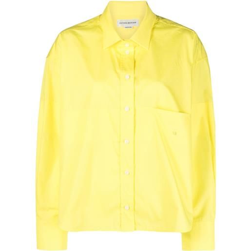 Victoria Beckham camicia con ricamo - giallo