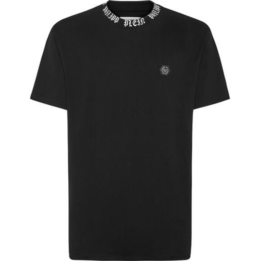 Philipp Plein t-shirt con dettaglio logo - nero