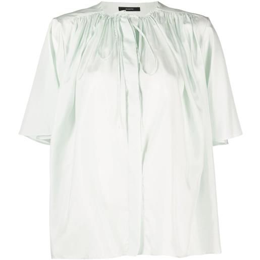 JOSEPH blusa plissettata - verde
