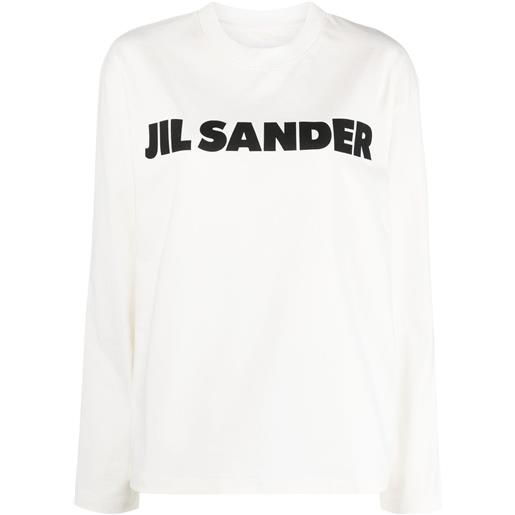 Jil Sander felpa con stampa - bianco