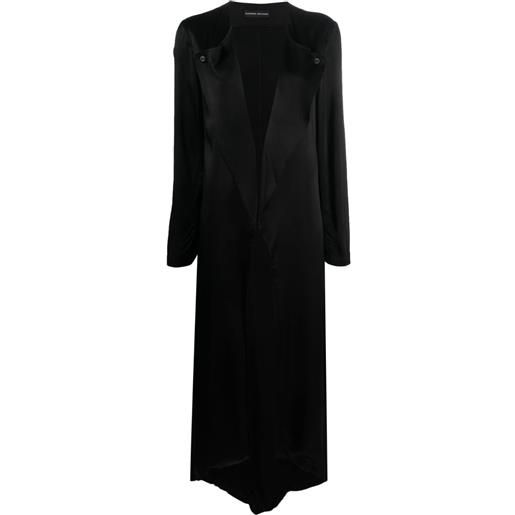 Barbara Bologna cappotto lungo con scollo a v - nero