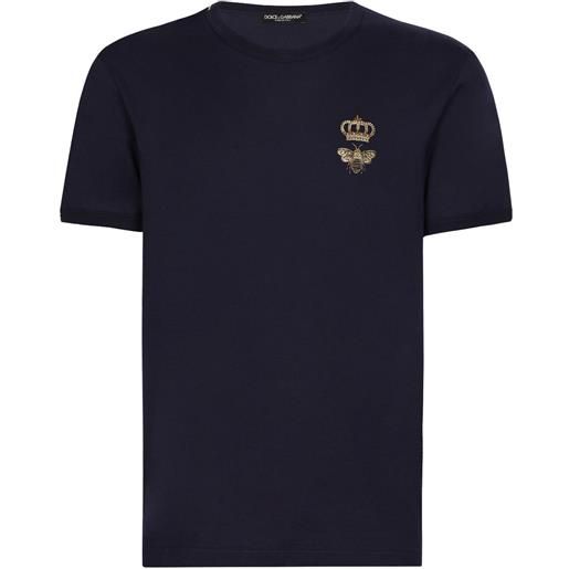 Dolce & Gabbana t-shirt con ricamo - nero