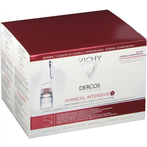 VICHY (L'Oreal Italia SpA) dercos aminexil donna intensive 5 azioni 42 flaconi monodose 6 ml