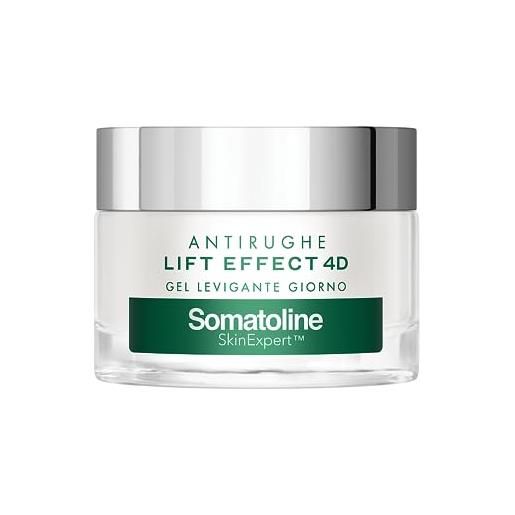 Somatoline skin. Expert, lift effect 4d crema giorno gel filler antirughe, trattamento viso anti-età, con acido ialuronico, 50ml