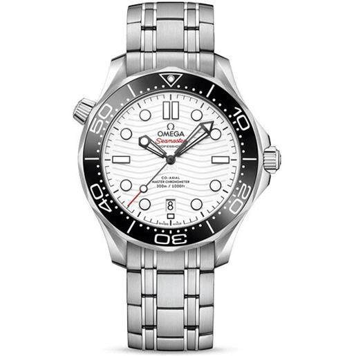 Omega orologio Omega diver 300m co-axial master chronometer quadrante bianco