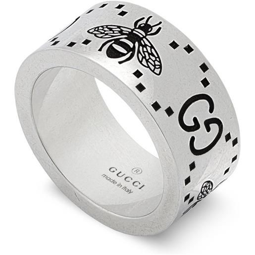 Gucci Argento anello gucci signature in argento 9 mm