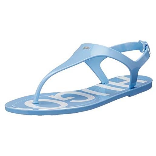 HUGO sandali emma flat, donna, light pastel blue451, 40 eu