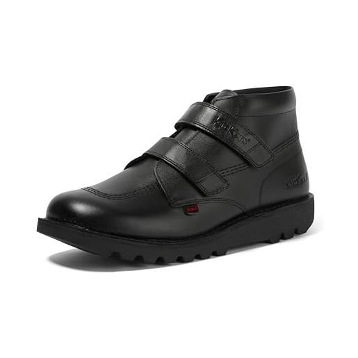 Kickers calcio ciao vel, stivaletto uomo, nero, 37 eu