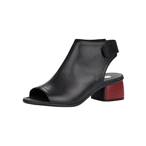 Remonte r8770, sandali con cinturino alla caviglia donna, nero schwarz 01, 43 eu