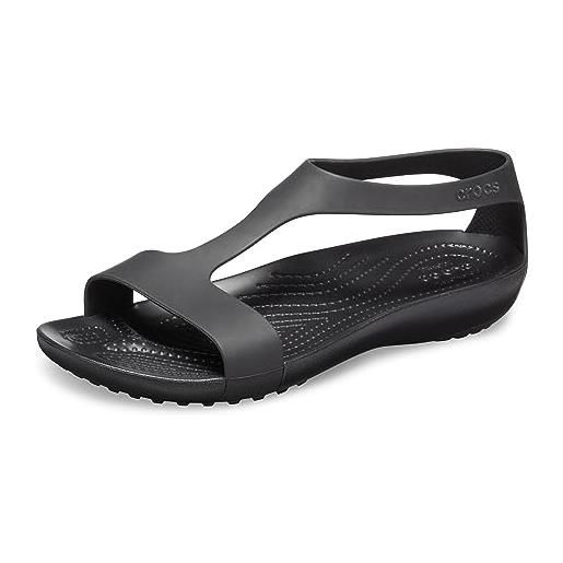 Crocs Crocs serena sandal w donna infradito, sandali a punta aperta, nero (black 001), 33/34 eu