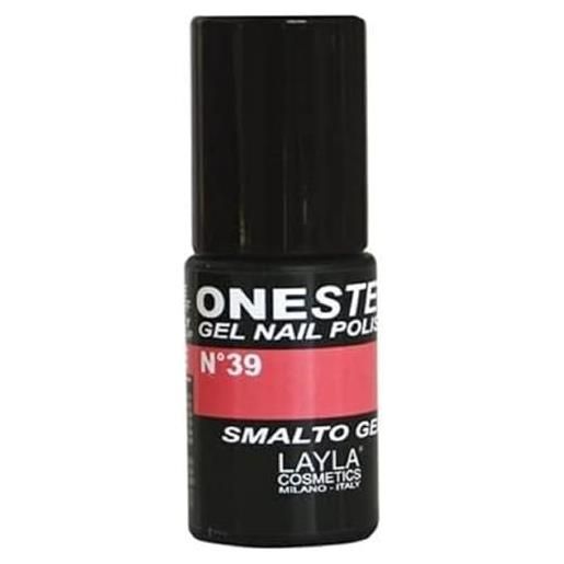 LAYLA one step smalto semipermanente in gel 3-in-1 veloce e facile applicazione durata 3 settimane alta pigmentazione senza strato di dispersione 5ml layla cosmetics n. 39 mademoiselle (rosa)