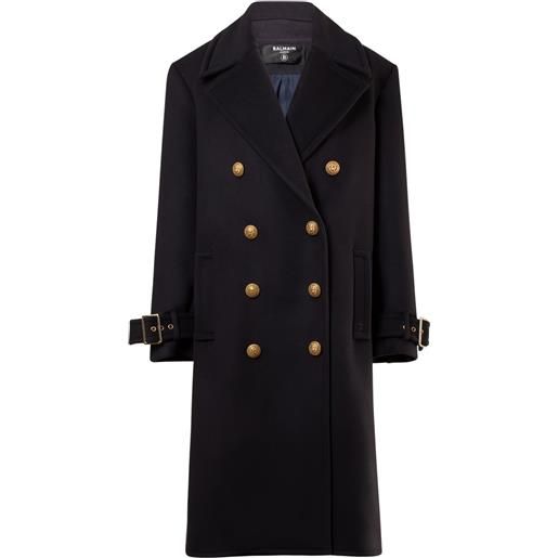 BALMAIN cappotto oversize doppiopetto in lana