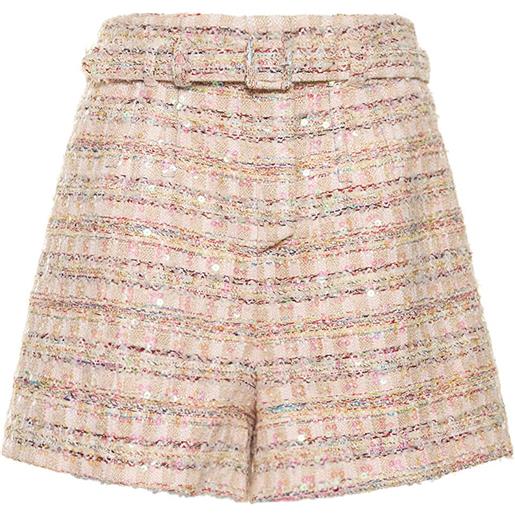 SELF-PORTRAIT shorts in bouclé
