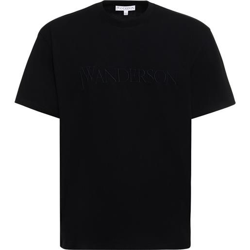 JW ANDERSON t-shirt in jersey di cotone con logo