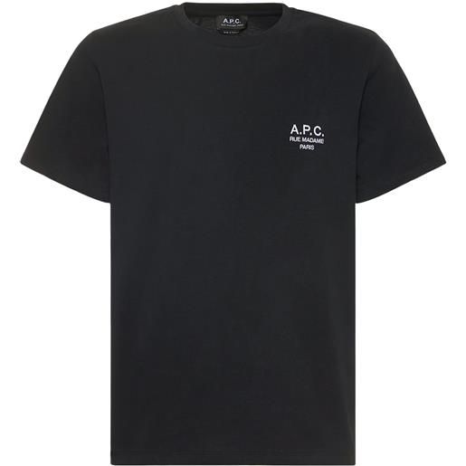 A.P.C. t-shirt in cotone organico con logo