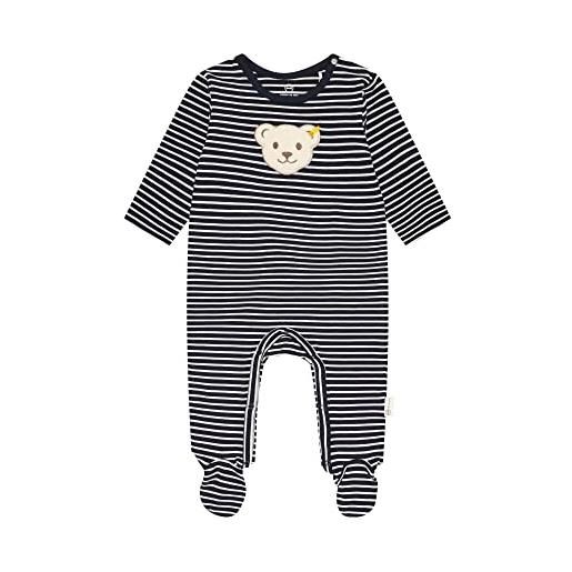 Steiff basic pigiamino per bambino e neonato, navy, 44 unisex-bimbi