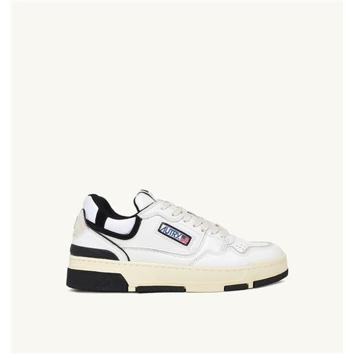 autry sneakers clc in pelle colore bianco e nero