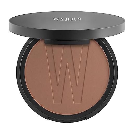 WYCON cosmetics bronzing powder maxi terra abbronzante compatta specifica per scolpire il viso (102 medium dark)