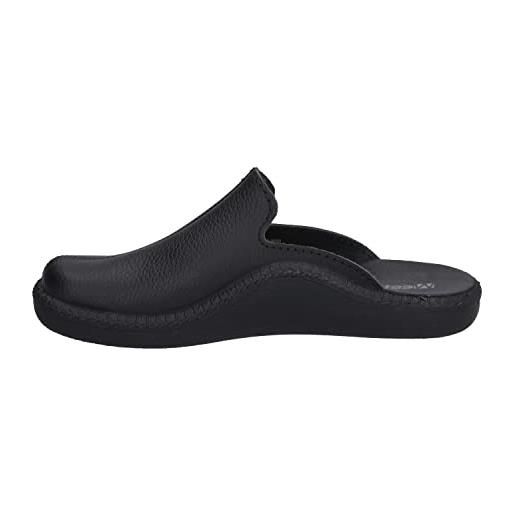 Westland uomo pantofola monaco 202 g, uomini pantofole, larghezza h (larga), pantofole, scarpe slip-on, scarpe da giardino, nero (schwarz), 41 eu / 7 uk