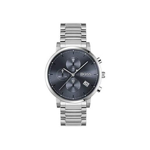 Boss orologio con cronografo al quarzo da uomo con cinturino in acciaio inossidabile argentato - 1513779
