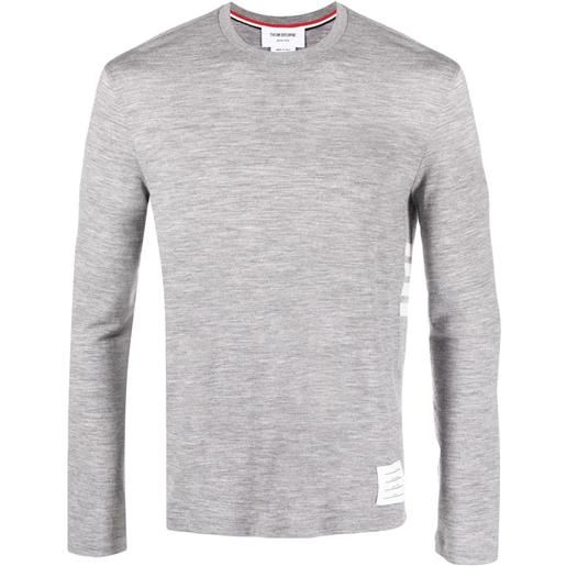 Thom Browne maglione girocollo - grigio