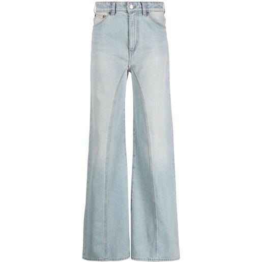 Victoria Beckham jeans a gamba ampia bianca - blu