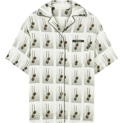 Palm Angels camicia con stampa mirage - bianco