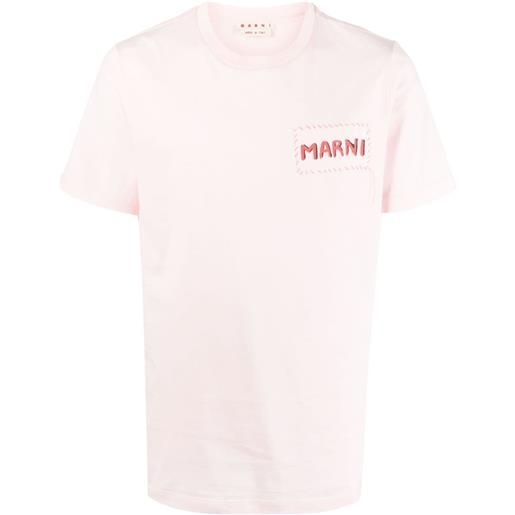 Marni t-shirt con stampa - rosa