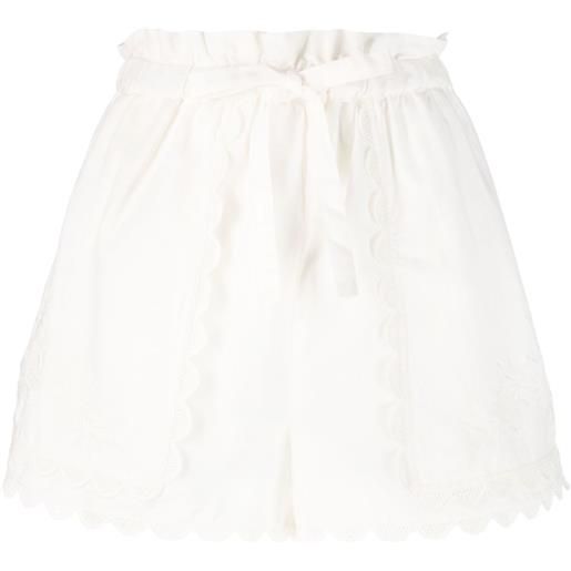 Ulla Johnson shorts nellie con ricamo - toni neutri