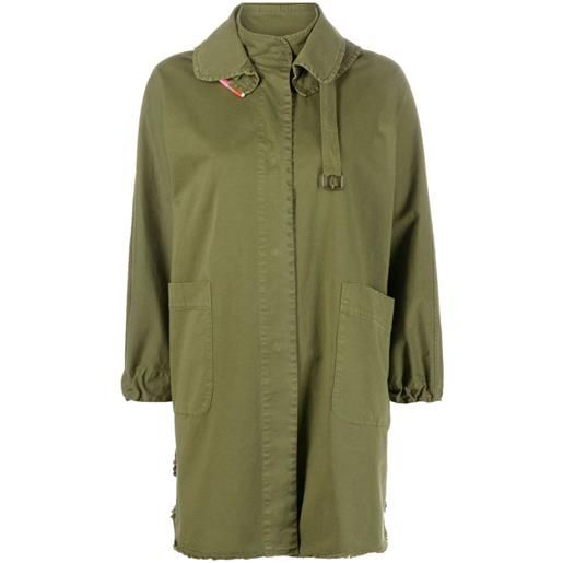 Bazar Deluxe giacca-camicia elasticizzata - verde