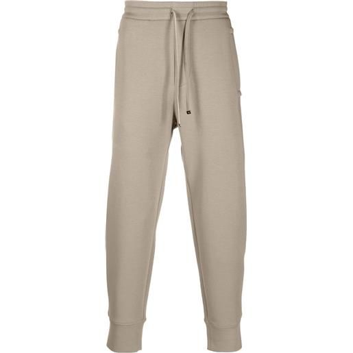 Emporio Armani pantaloni sportivi affusolati con coulisse - grigio